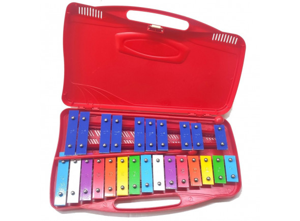 Alysée MT25-C-RD Metalofone Cromático 25 Note Rosso Alysée MT25-C-RD Metalofone Cromático 25 Note Rosso